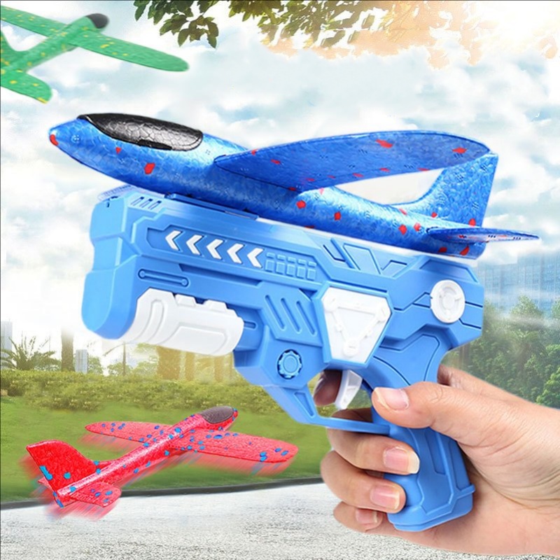 Catapult Launcher Toy - Glowing LED Foam Plane Launcher Gun