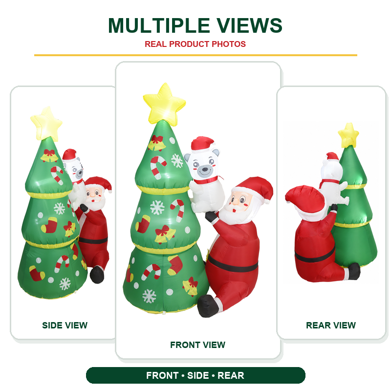 6FT Christmas Inflatable Santa - đánh giá và giá Kids Yard Toys