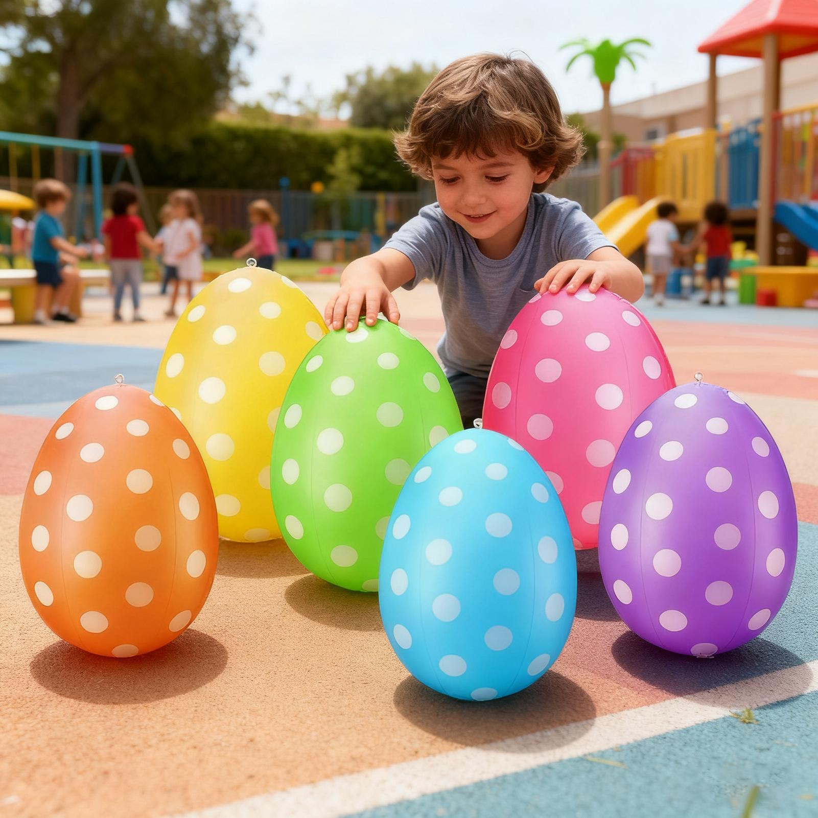 Inflatable Easter Eggs 6Pcs/se - đánh giá và giá Kids Yard Toys