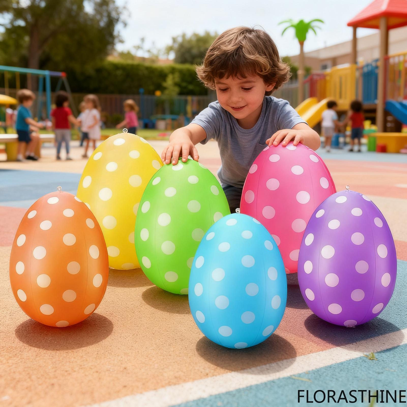 6Pcs Inflatable Easter Eggs /s - đánh giá và giá Kids Yard Toys