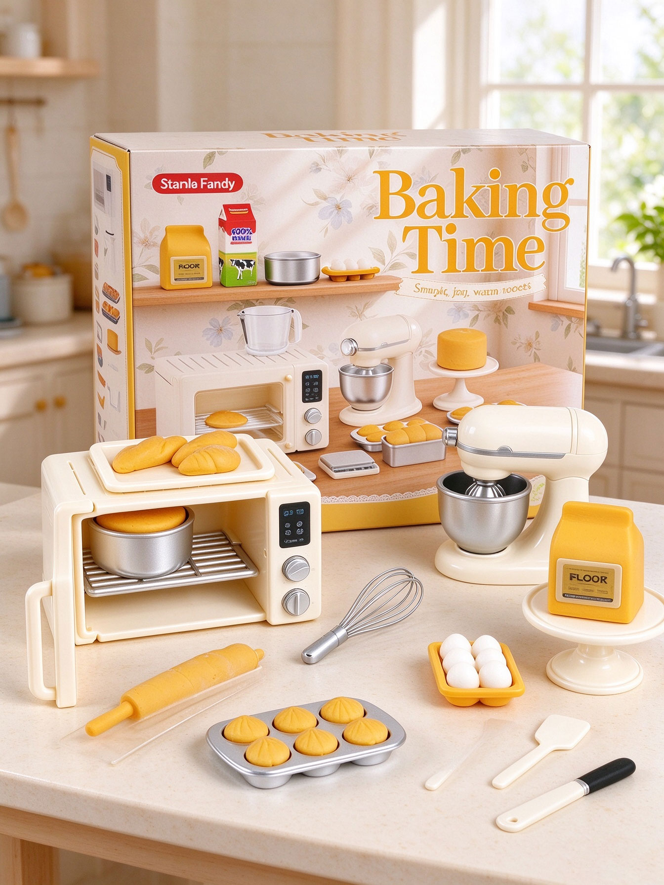 Mini Baking Time Pretend Play  - đánh giá và giá Kids Toys Kitchen Set