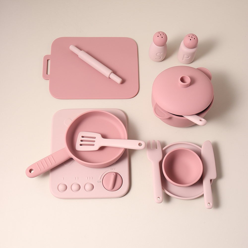 13 Pcs Set Silicone Cooking Pl - đánh giá và giá Kids Toys Kitchen Set