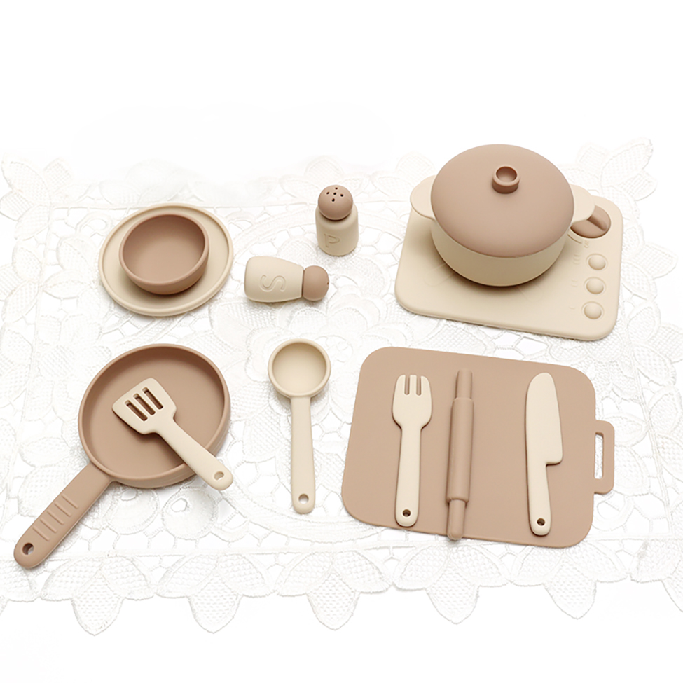 13 Pcs Set Silicone Cooking Pl - đánh giá và giá Kids Toys Kitchen Set