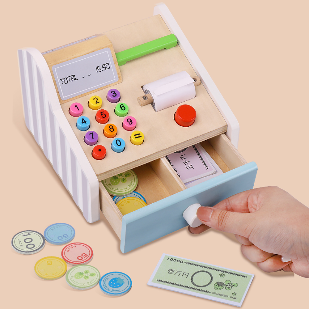 Wooden cash register Toys Chil - đánh giá và giá Toy Cash Register